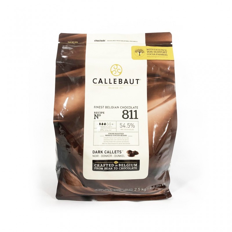 Шоколад Callebaut Темный 54.5% 2,5кг